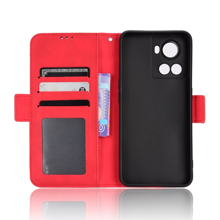 For OnePlus Ace 5G / 10R Skin Feel Calf Texture Card Slots Leather Phone Case