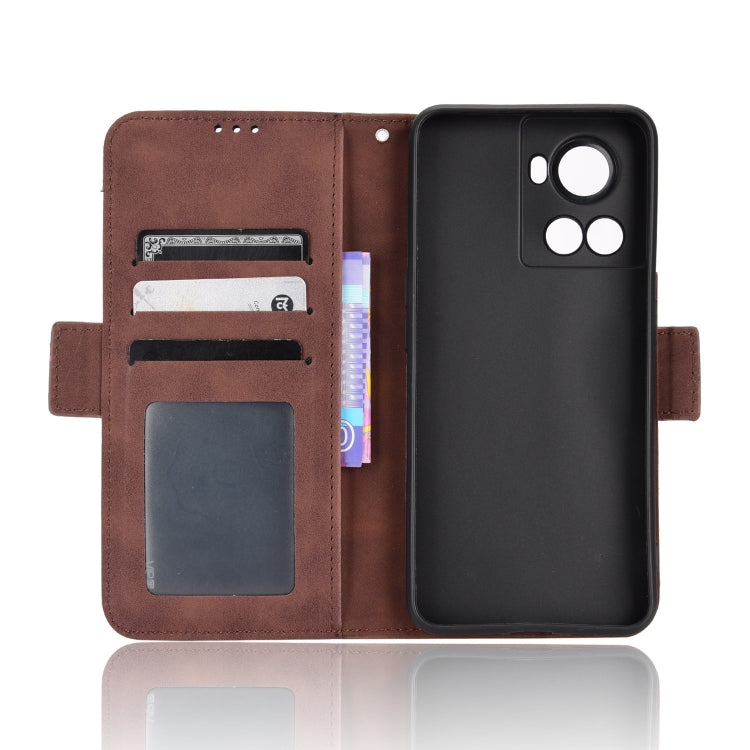 For OnePlus Ace 5G / 10R Skin Feel Calf Texture Card Slots Leather Phone Case