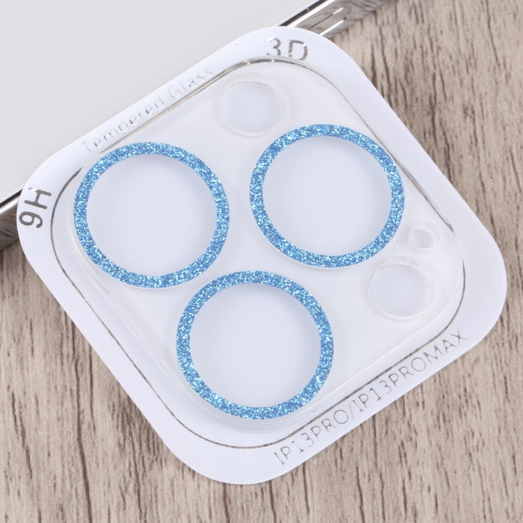 For iPhone 13 Pro / 13 Pro Max Glitter Ring Tempered Glass Camera Lens Film