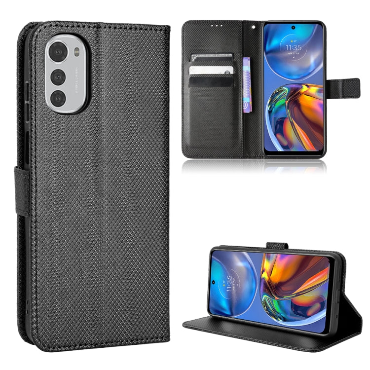 For Motorola Moto E32 4G Diamond Texture Leather Phone Case