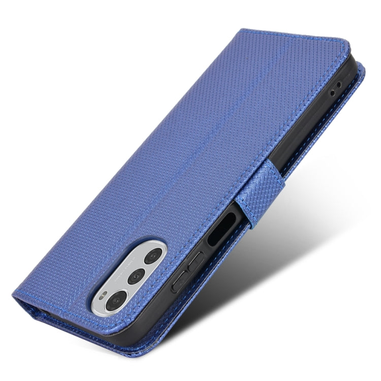 For Motorola Moto E32 4G Diamond Texture Leather Phone Case
