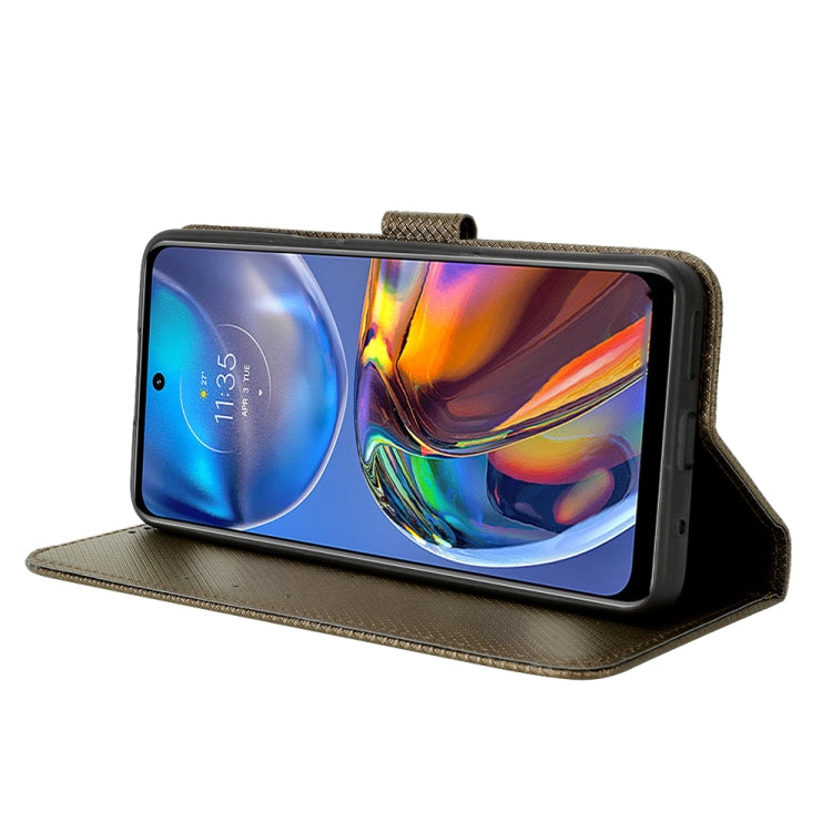 For Motorola Moto E32 4G Diamond Texture Leather Phone Case