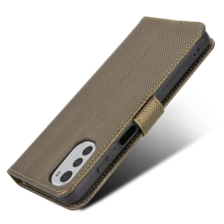 For Motorola Moto E32 4G Diamond Texture Leather Phone Case