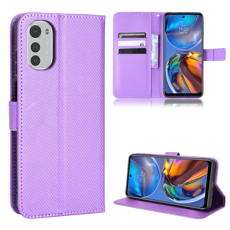 For Motorola Moto E32 4G Diamond Texture Leather Phone Case