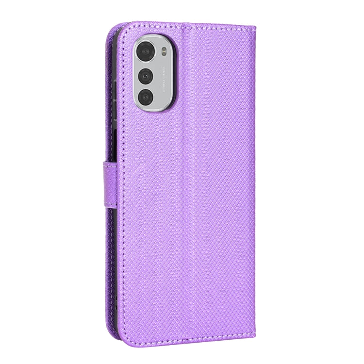 For Motorola Moto E32 4G Diamond Texture Leather Phone Case
