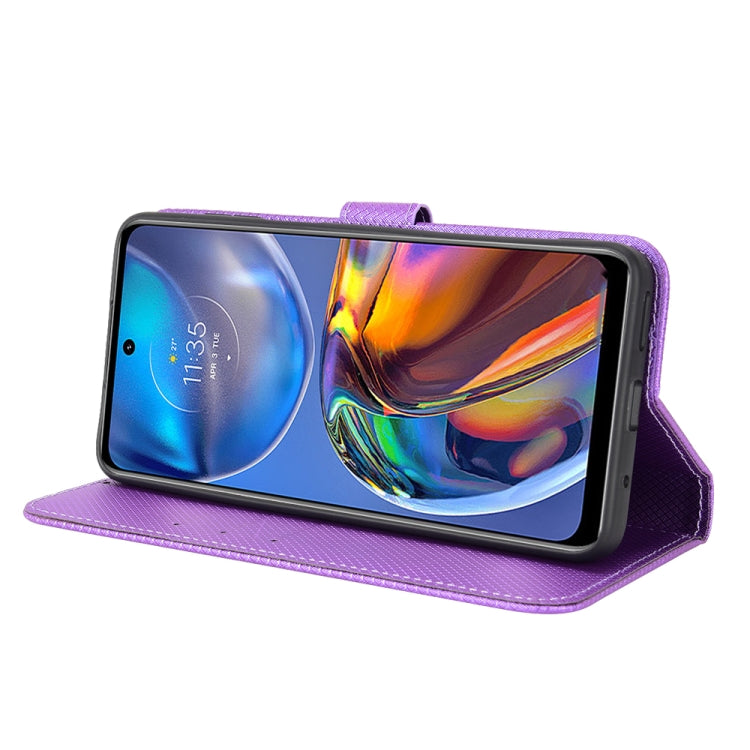 For Motorola Moto E32 4G Diamond Texture Leather Phone Case