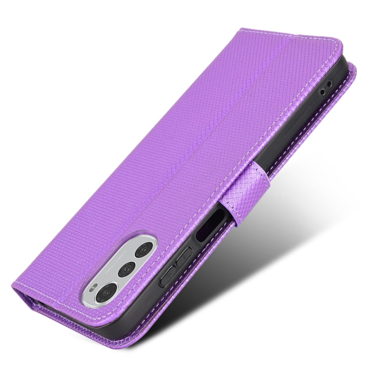 For Motorola Moto E32 4G Diamond Texture Leather Phone Case