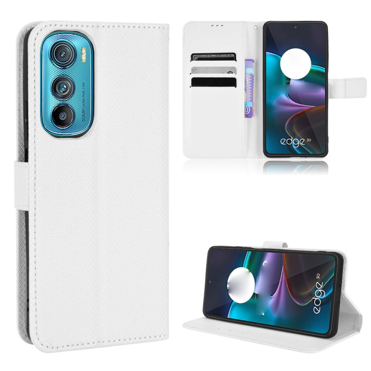 For Motorola Edge 30 Diamond Texture Leather Phone Case