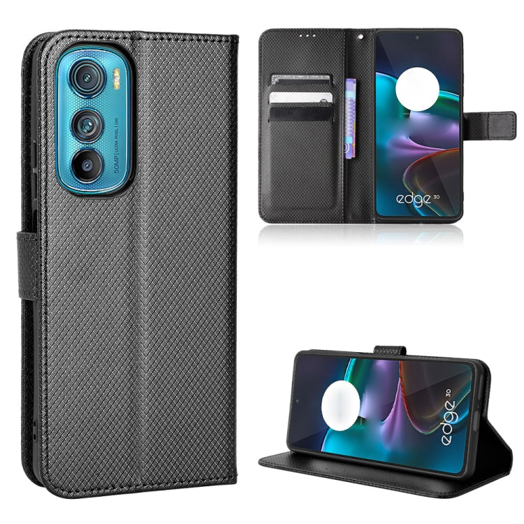 For Motorola Edge 30 Diamond Texture Leather Phone Case