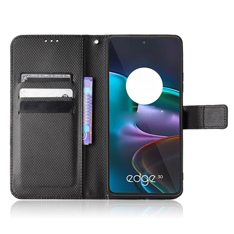For Motorola Edge 30 Diamond Texture Leather Phone Case