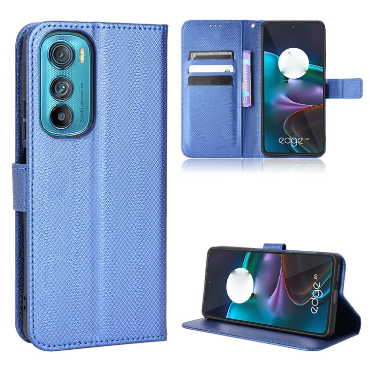 For Motorola Edge 30 Diamond Texture Leather Phone Case