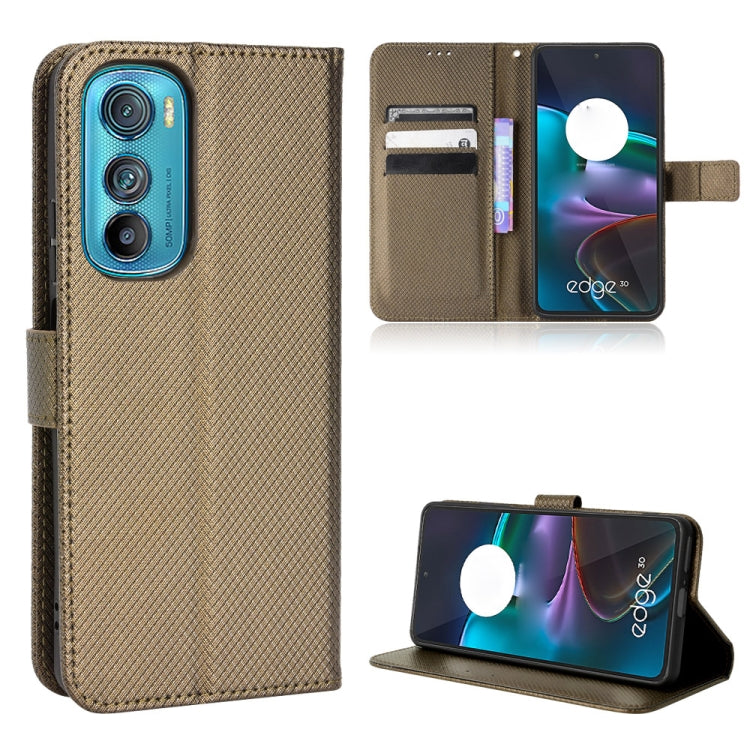 For Motorola Edge 30 Diamond Texture Leather Phone Case