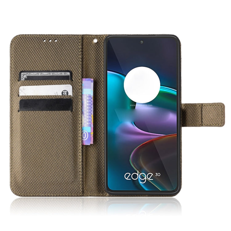 For Motorola Edge 30 Diamond Texture Leather Phone Case