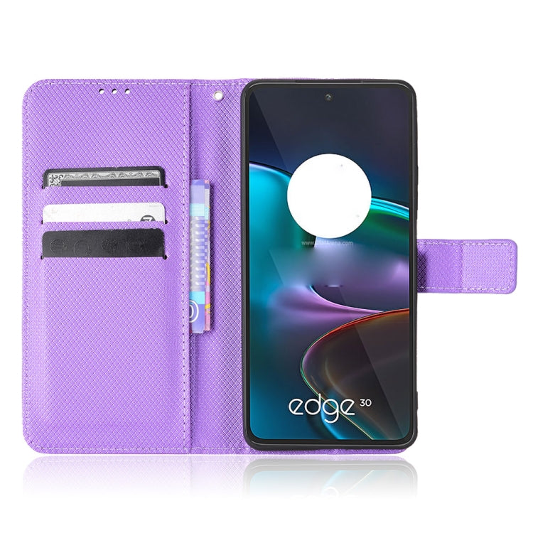 For Motorola Edge 30 Diamond Texture Leather Phone Case