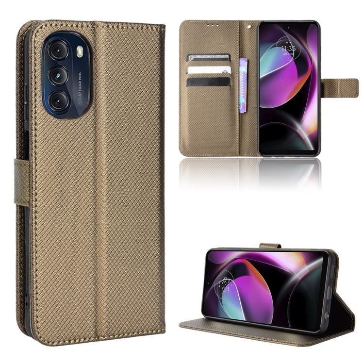 For Motorola Moto G 5G 2022 Diamond Texture Leather Phone Case