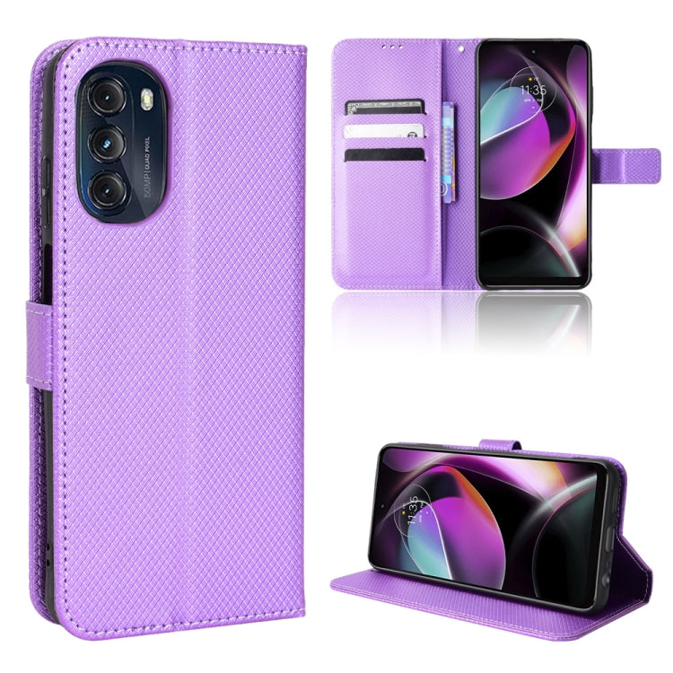 For Motorola Moto G 5G 2022 Diamond Texture Leather Phone Case