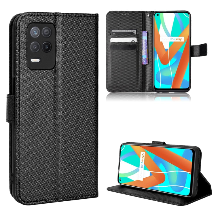 For OPPO Realme 9 5G India / V13 5G / 8 5G Diamond Texture Leather Phone Case