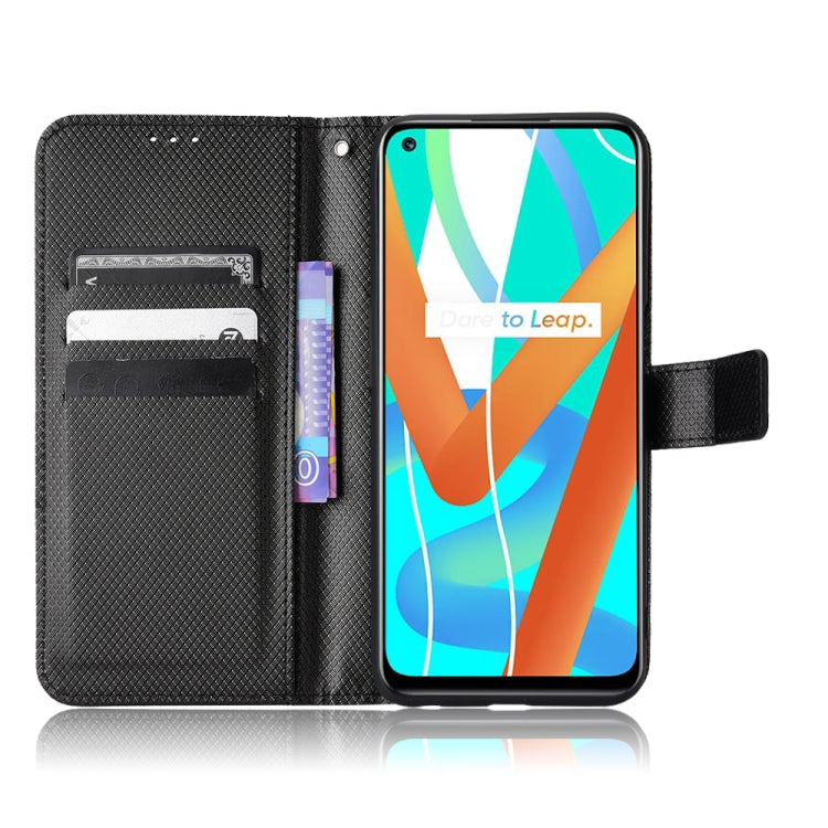 For OPPO Realme 9 5G India / V13 5G / 8 5G Diamond Texture Leather Phone Case