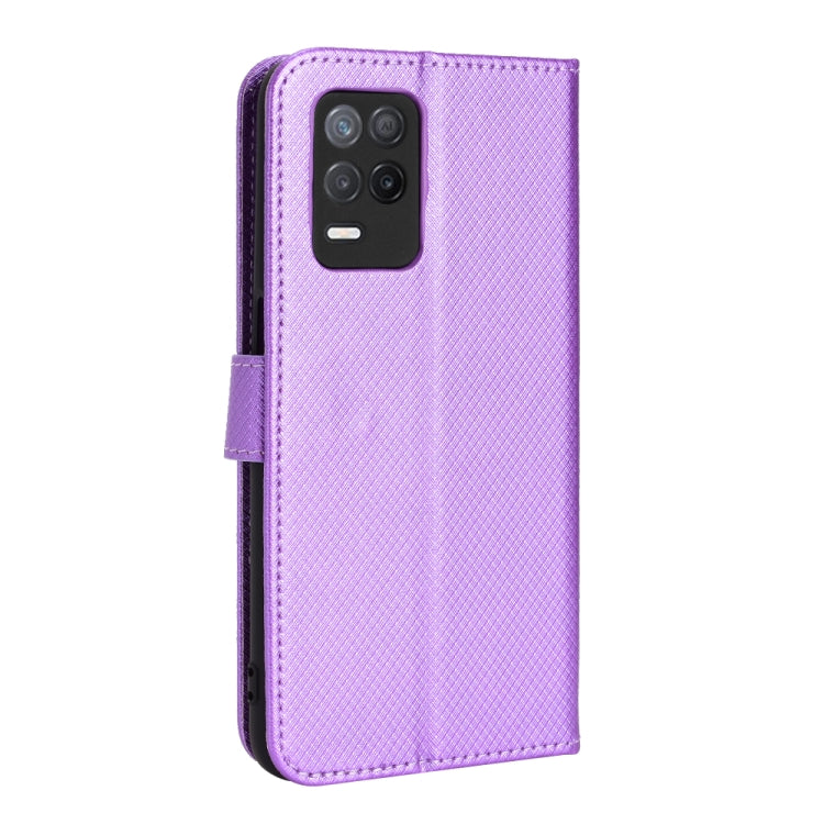 For OPPO Realme 9 5G India / V13 5G / 8 5G Diamond Texture Leather Phone Case