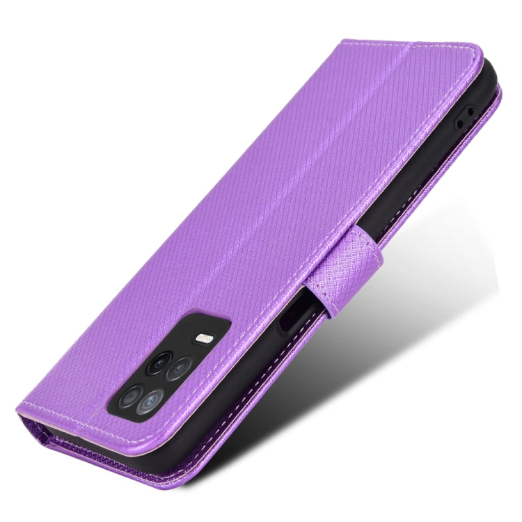 For OPPO Realme 9 5G India / V13 5G / 8 5G Diamond Texture Leather Phone Case