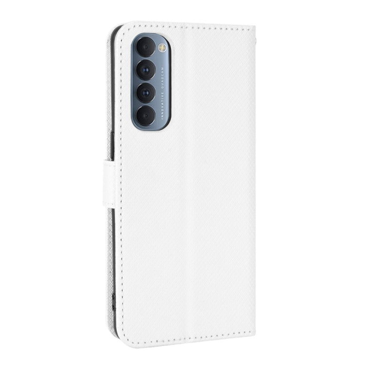 For OPPO Reno4 Pro Global&India&Southeast Asia Diamond Texture Leather Phone Case