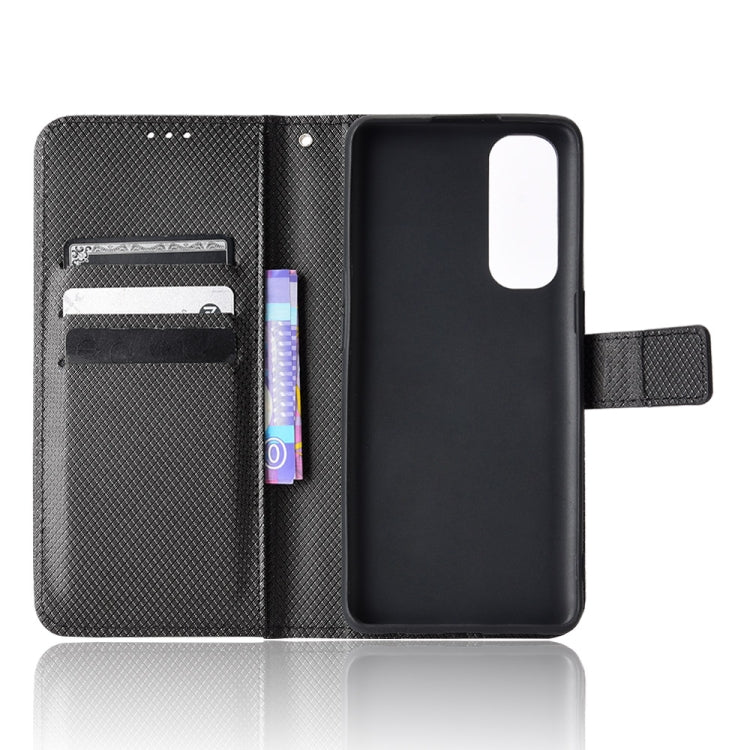 For OPPO Reno4 Pro Global&India&Southeast Asia Diamond Texture Leather Phone Case