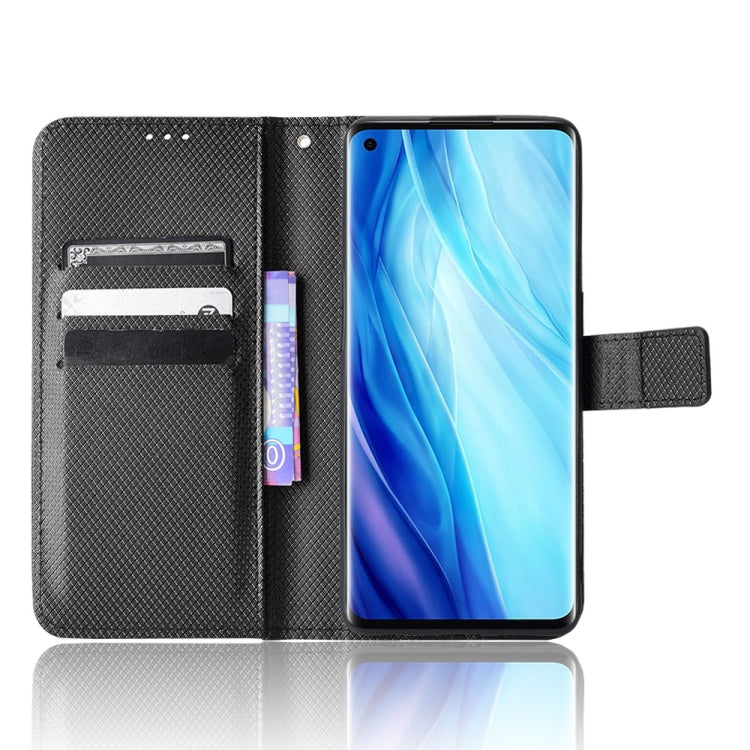 For OPPO Reno4 Pro Global&India&Southeast Asia Diamond Texture Leather Phone Case