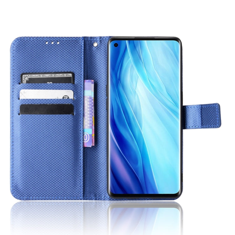 For OPPO Reno4 Pro Global&India&Southeast Asia Diamond Texture Leather Phone Case