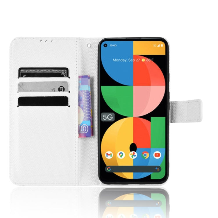 For Google Pixel 5a 5G Diamond Texture Leather Phone Case
