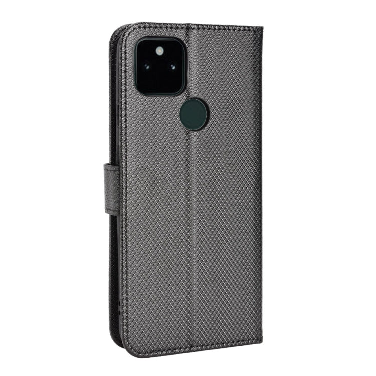 For Google Pixel 5a 5G Diamond Texture Leather Phone Case