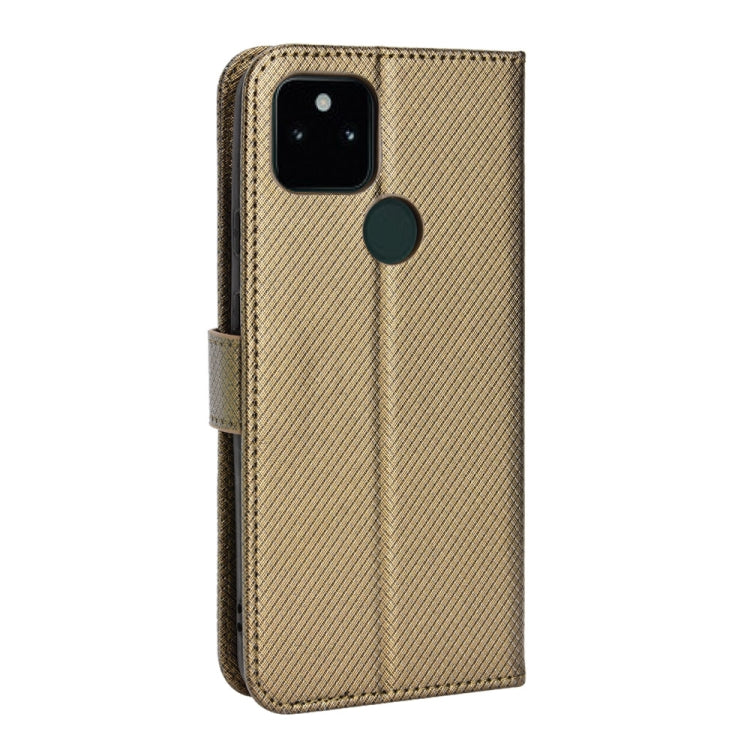 For Google Pixel 5a 5G Diamond Texture Leather Phone Case
