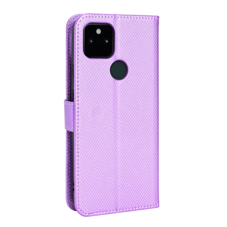 For Google Pixel 5a 5G Diamond Texture Leather Phone Case