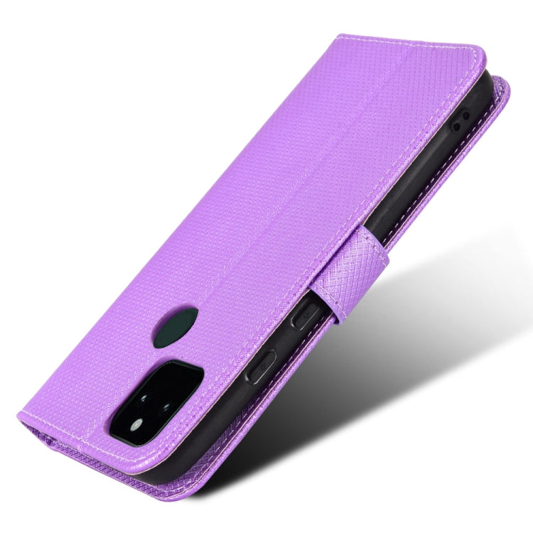 For Google Pixel 5a 5G Diamond Texture Leather Phone Case