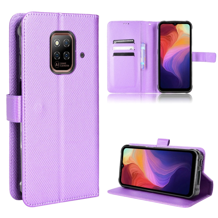 For Ulefone Power Armor 14 / 14 Pro Diamond Texture Leather Phone Case