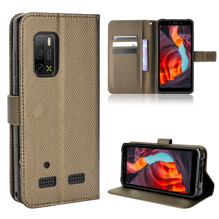 For Ulefone Armor X10 / X10 Pro Diamond Texture Leather Phone Case