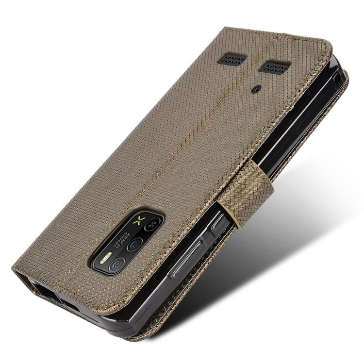 For Ulefone Armor X10 / X10 Pro Diamond Texture Leather Phone Case