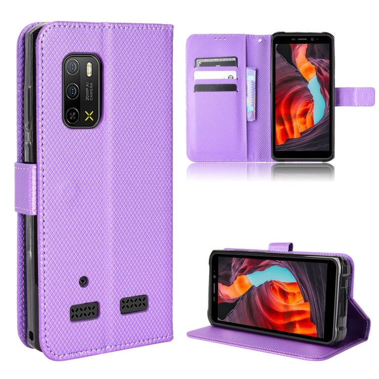 For Ulefone Armor X10 / X10 Pro Diamond Texture Leather Phone Case
