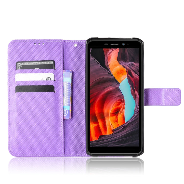 For Ulefone Armor X10 / X10 Pro Diamond Texture Leather Phone Case