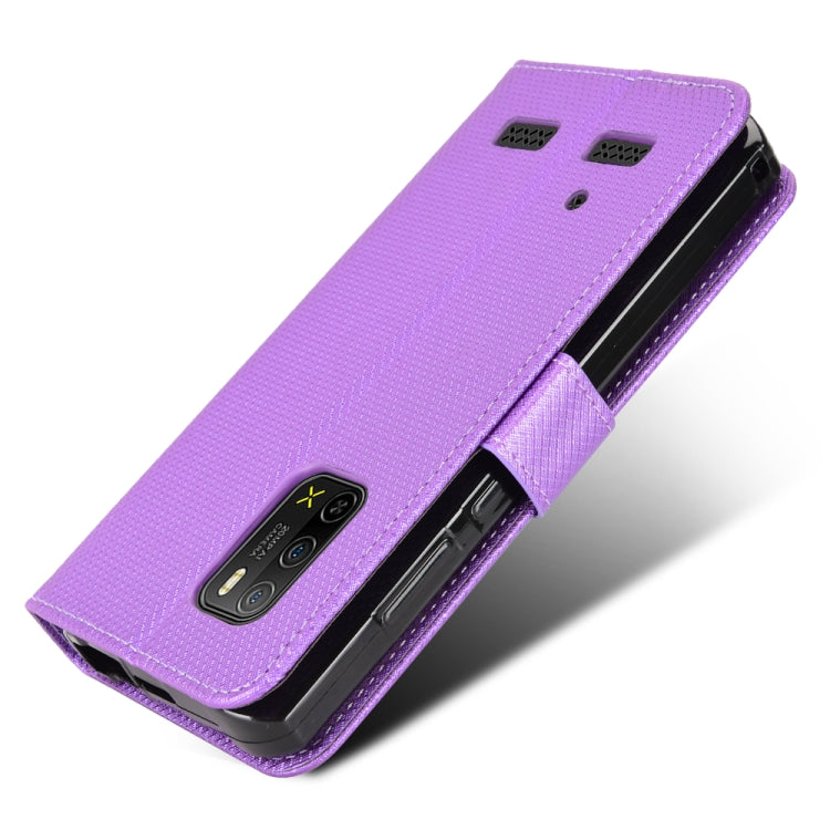 For Ulefone Armor X10 / X10 Pro Diamond Texture Leather Phone Case