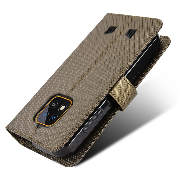 For Oukitel WP18 Diamond Texture Leather Phone Case