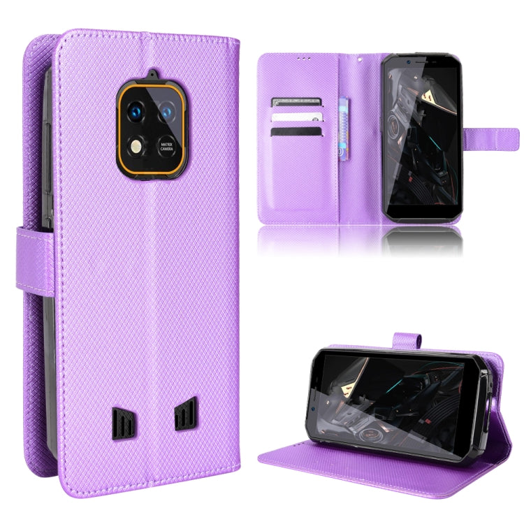 For Oukitel WP18 Diamond Texture Leather Phone Case