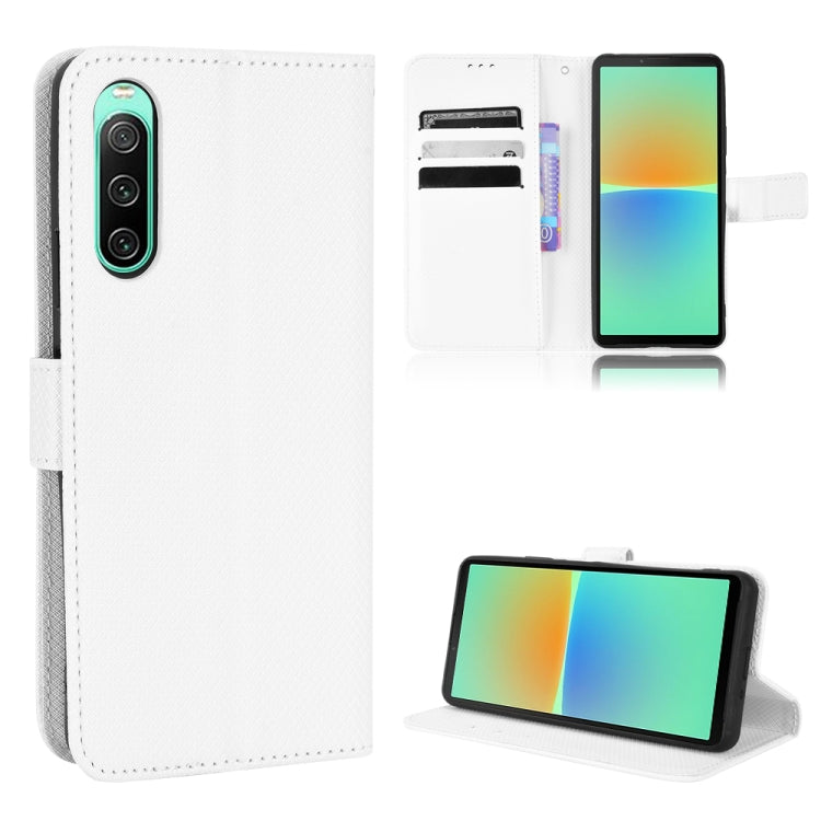 For Sony Xperia 10 IV Diamond Texture Leather Phone Case