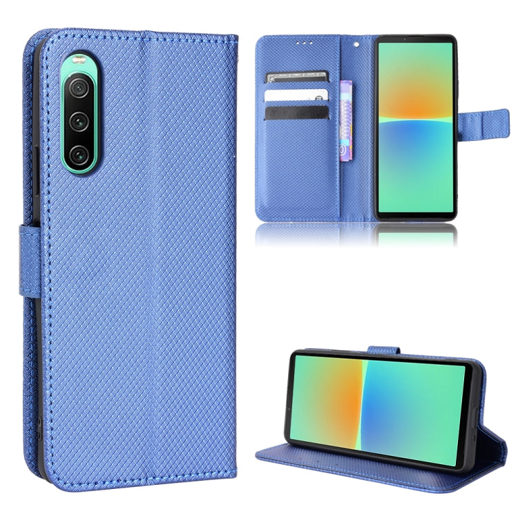 For Sony Xperia 10 IV Diamond Texture Leather Phone Case
