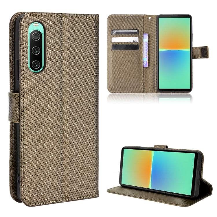 For Sony Xperia 10 IV Diamond Texture Leather Phone Case