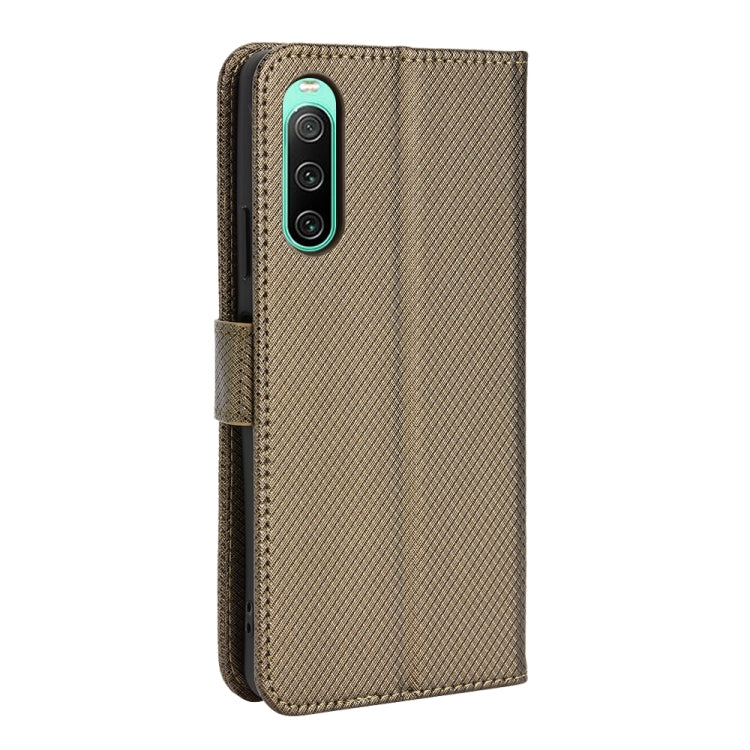 For Sony Xperia 10 IV Diamond Texture Leather Phone Case