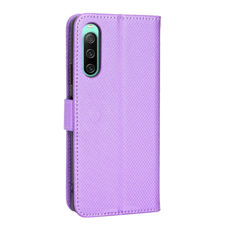 For Sony Xperia 10 IV Diamond Texture Leather Phone Case