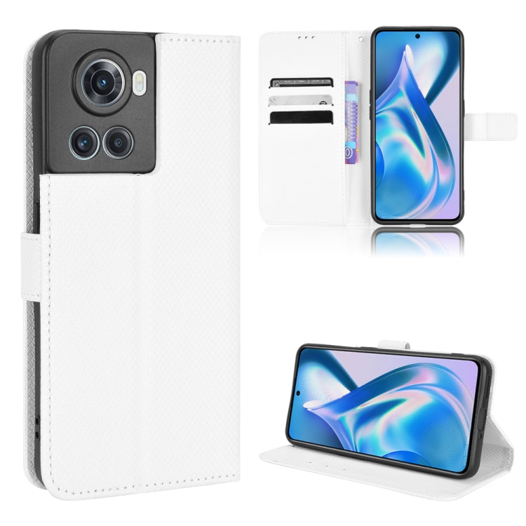 For OnePlus Ace 5G / 10R Diamond Texture Leather Phone Case