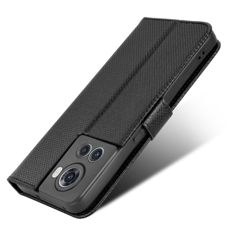 For OnePlus Ace 5G / 10R Diamond Texture Leather Phone Case