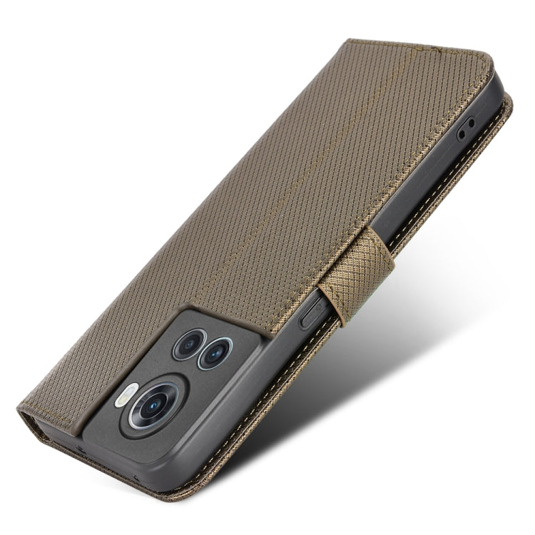 For OnePlus Ace 5G / 10R Diamond Texture Leather Phone Case