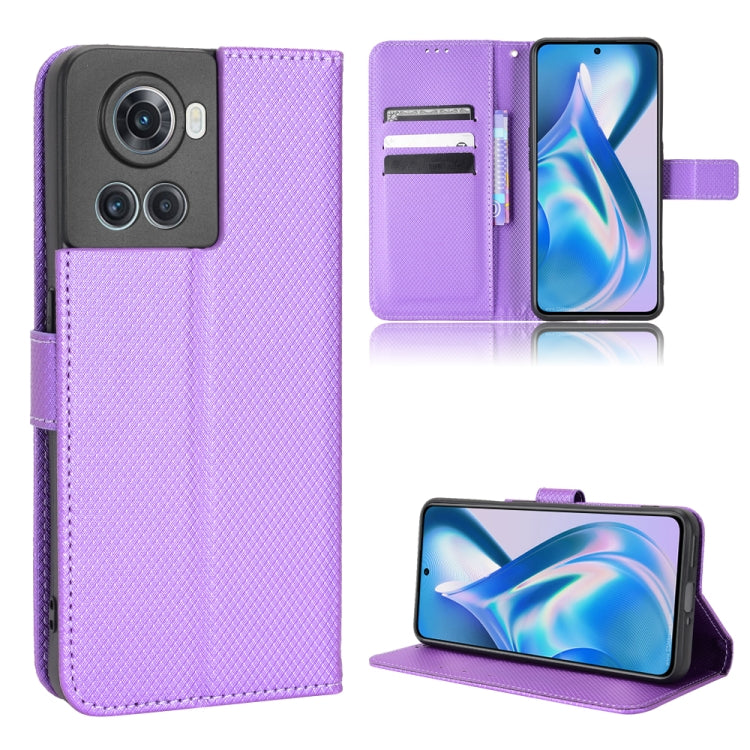 For OnePlus Ace 5G / 10R Diamond Texture Leather Phone Case